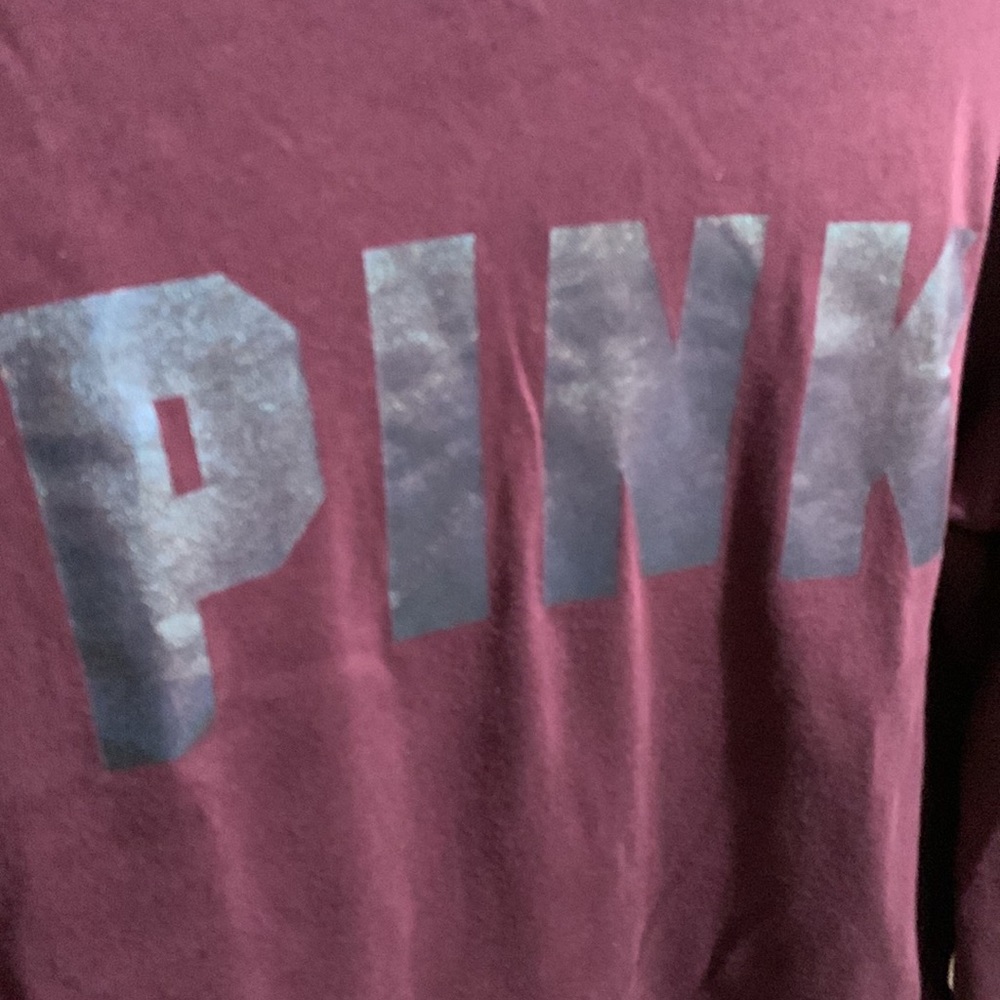 PINK by Victoria’s Secret Burgundy Sweatshirt / Hoodie size S - Picture 7 of 7